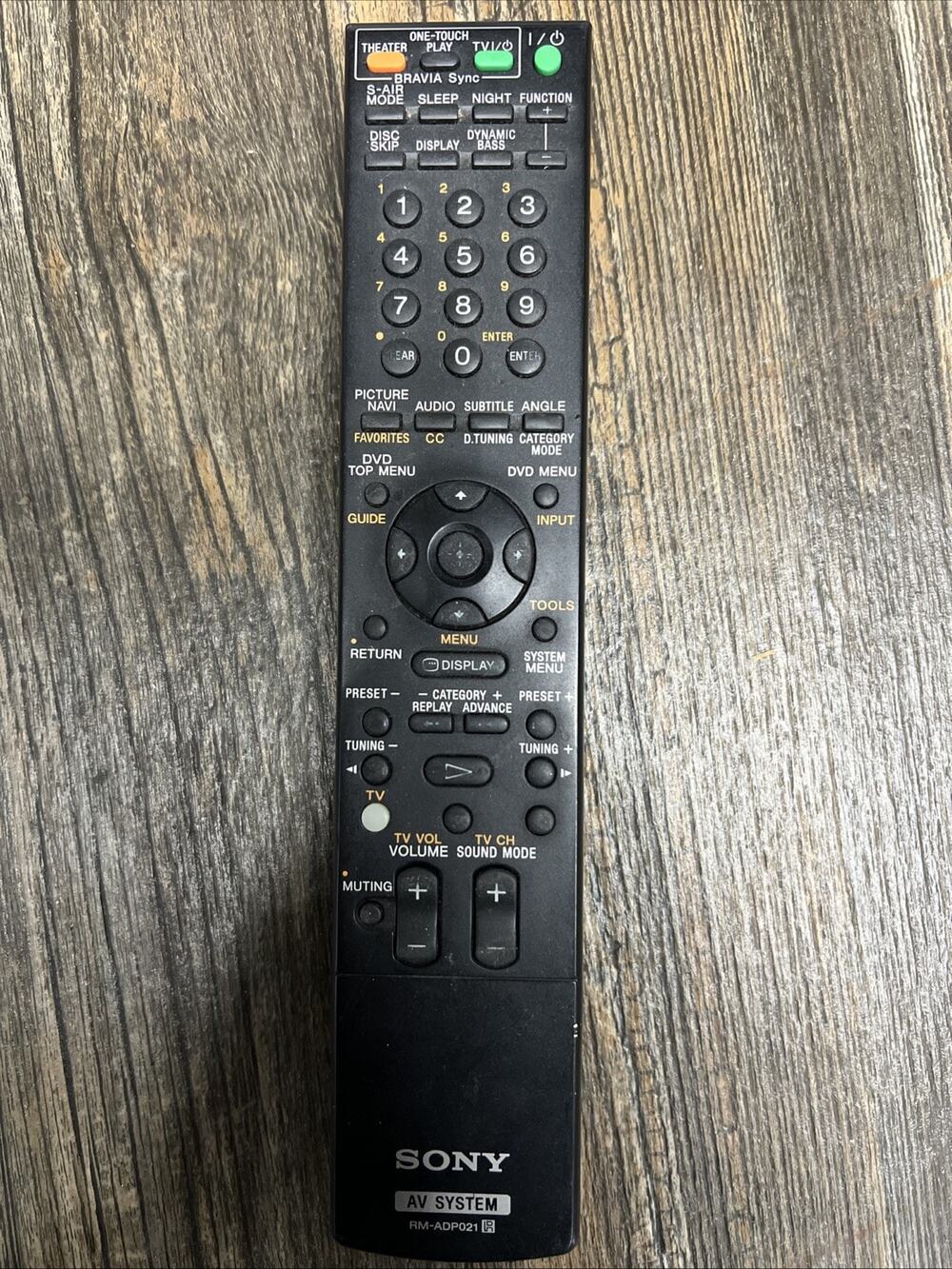 Sony RM-ADP021 Remote Control Audio Video Receiver Black - Picture 1 of 5